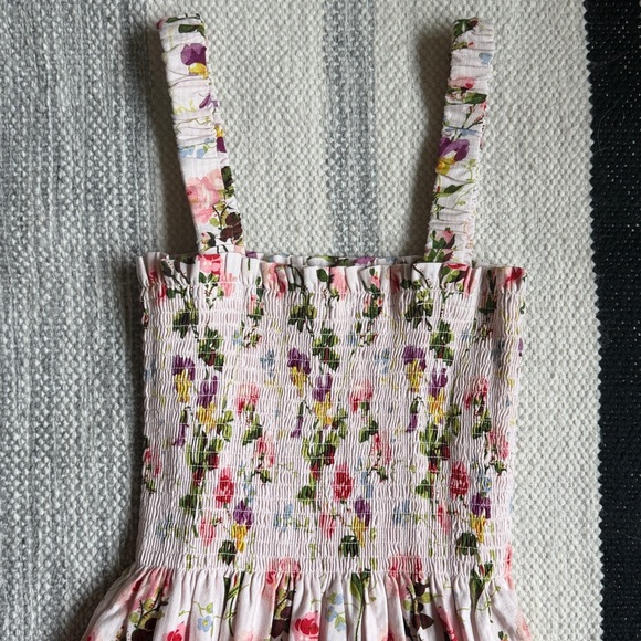 Hill House Anjuli Pink Bluebonnet Midi Maxi Nap Dress - Picture 3 of 5